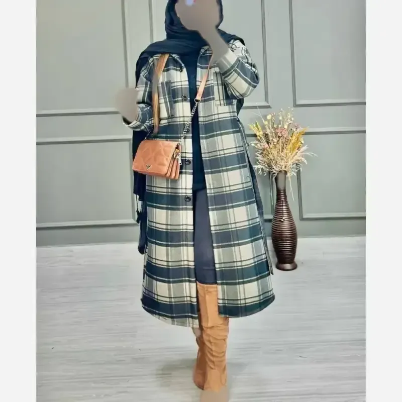 پالتو بلند زنانه فوتر کوبیده درجه یک مدل دانژه فری سایز