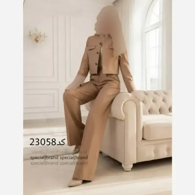 ست کت و شلوار زنانه مازراتی کج راه مدل تارا
