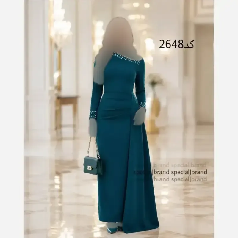 ماکسی مجلسی رزا جنس دالقیچ زیپ دار قد 160