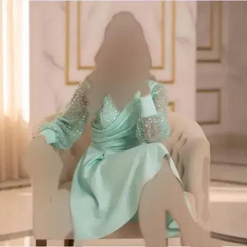 تونیک مجلسی زنانه مدل همتا جنس جسیمکو و ساتن سنگدوزی شده سایز 38 تا 46 رنگ مشکی و سبز ماچا