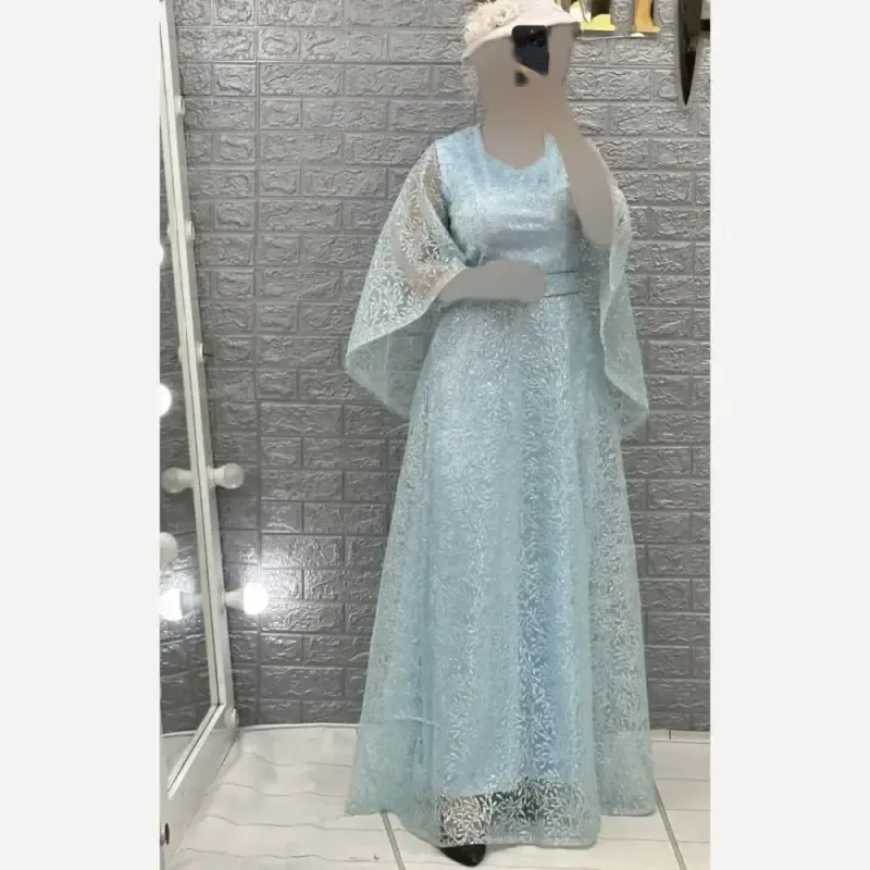 پیراهن مجلسی زنانه مدل فرشته جنس شاین قد 150