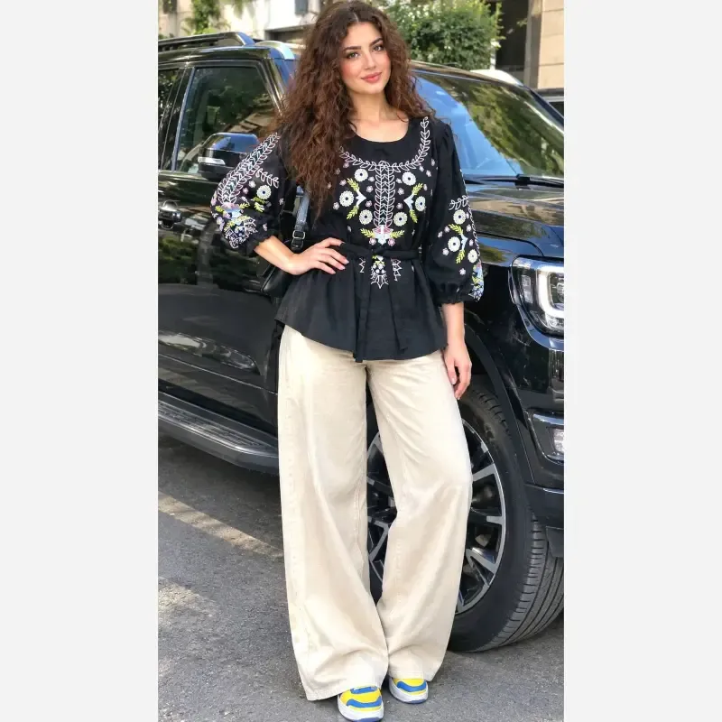 تونیک چاپی رنگی آرامش جنس شانتون درجه یک