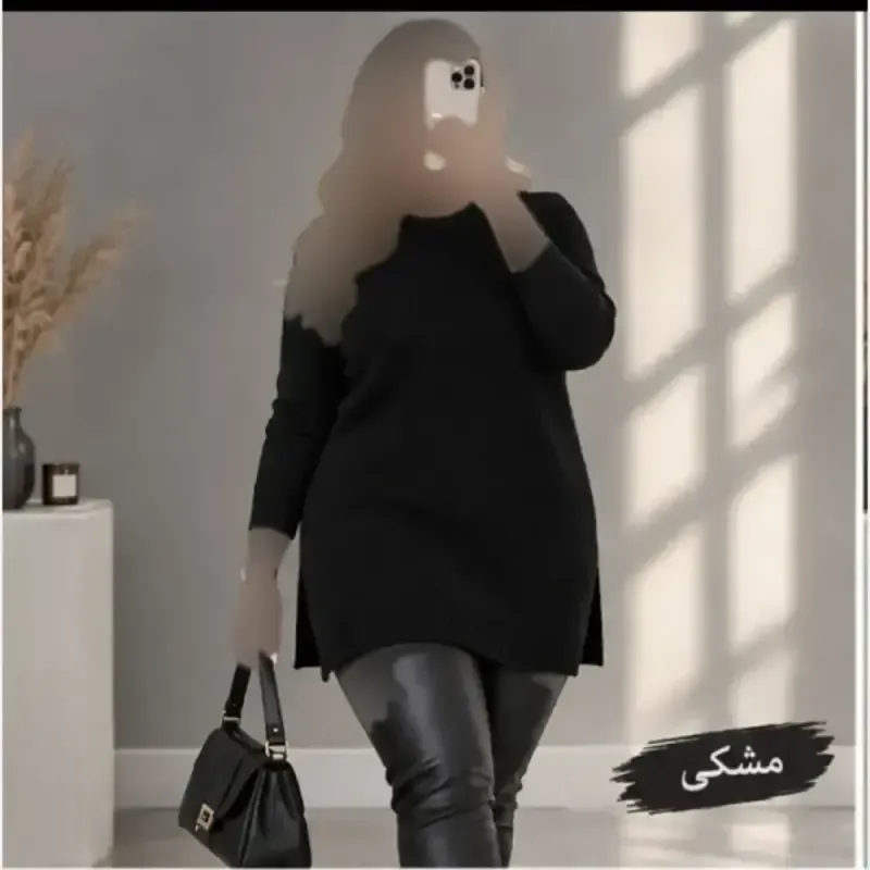 تونیک بافت زنانه نخ ترک ضد حساسیت سایز 38 تا 48