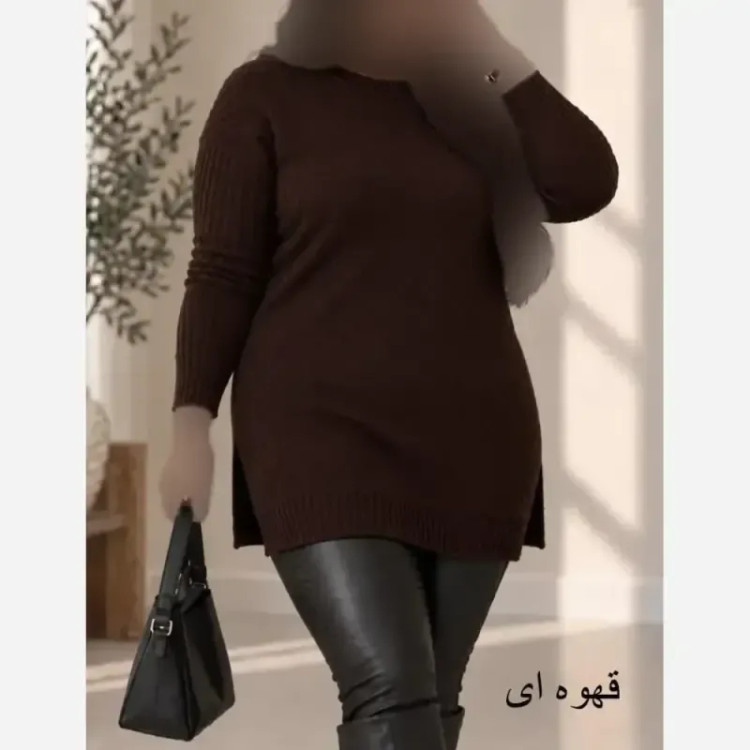 تونیک بافت زنانه نخ ترک ضد حساسیت سایز 38 تا 48